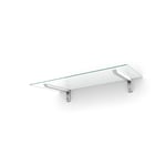 designtak entrétak easy collection bold small console white - clear glass