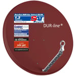 DUR-line Select 85/90cm Aluminium Satelliten-Schüssel Rouge Antenne Parabolique