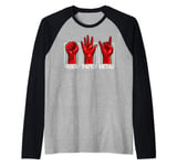 Rock Paper Heavy Metal Funny Rock Music Fan Band Musician Raglan Baseball Tee