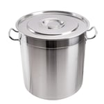 Hengqiyuan 35 Liters Stainless Steel Kitchen Pot-Kitchen Pot with Pot Cover Pot Pot for Gulasch Camping Pot,35L