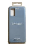 Genuine Samsung Galaxy ( S20+ Plus/S20+ 5G ) Leather Back Case Cover Sky Blue