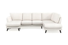 Trend Lyx U-Sofa med Divan Venstre - U-sofa Hvit