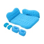 HKVML Car Travel Inflatable Mattress for Sleep Outdoor Sofa Bed Car Bed Camping Accesories For Car Air Matt Pillows Bed Cushion,Blue