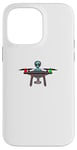 Coque pour iPhone 14 Pro Max Design drôle de pilote de drone extraterrestre OVNI.