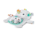 BRIGHT STARTS Tapis d'éveil Ours Polaire, Coussin de support pour position sur le ventre, 4 jouets détachables