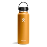 Hydro Flask - Lightweight Water Bottle 1180 ml (40 oz) Trail Series - Vacuum Insulated Stainless Steel Reusable Water Bottle with Leakproof Flex Cap - Wide Mouth - BPA-Free - Fossil