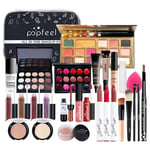 Full Makeup Kit för Kvinnor Bärbar Allt-i-ett Ansikte Ögon Makeup Set med Makeupborste Kosmetik Present-kit05-(niubi)