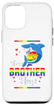 iPhone 14 Pro Free Brother Hugs LGBTQ Gay Pride Freedom Flag Brother Shark Case