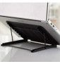 Mini Support Metal Pour Mac Et Pc Reglable Transportable Ventilation (Noir)