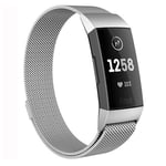 Fitbit Charge 3      Milanese Loop Strap   Silver