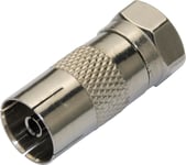 Deltaco F-connector male - female IEC