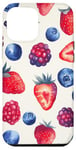 Coque pour iPhone 12 Pro Max Coque Téléphone Motif Fruits – Fraises & Myrtilles