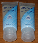 2 x Durex - Naturals Moisture Lube 100% Natural Ingredients - 100 ml Exp 04/2025