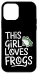 Coque pour iPhone 12 mini Cette fille aime les grenouilles, les amoureux des grenouilles mignonnes et le plaisir des animaux