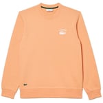 Sweat-shirt Lacoste  SWEATSHIRT ORANGE COL ROND AVEC INSCRIPTION DANS LE DOS LACO