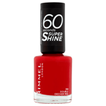 3 x Rimmel 60 Seconds Super Shine Nail Polish - Double Decker Red