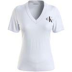 T-shirt Calvin Klein Jeans  T shirt femme  Ref 60229 YAF Blanc