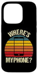 Coque pour iPhone 14 Pro Funny Vintage Retro Où est mon téléphone Smartphone Téléphone portable