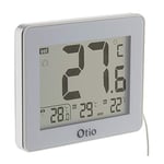 Thermomètre intérieur/Extérieur filaire Blanc - Otio
