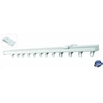 UNIRAIL - Tringle rail pour rideau en aluminium blanc L 2 m Coloris - Blanc