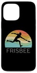 Coque pour iPhone 13 Pro Max Ultimate Frisbee Disque volant rétro pour homme et femme