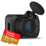 Garmin Dash Cam Mini 3 -autokamera + SanDisk Extreme microSDXC V30 64GB 170MB/s