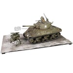 Forces of Valor Waltersons Réservoir géant US Sherman M4A3E2 à l'échelle 1/32, modèle moulé sous Pression, Premier à Bastogne, 26 décembre 1944, Olive terne avec Effet Vieilli de qualité Hobby