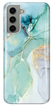 luolnh Galaxy S23 Plus Case,Samsung Galaxy S23 Plus Case Marble Brilliant Cute Design Shockproof Soft Silicone Rubber TPU Bumper Cover Skin Phone Case for Samsung S23 Plus 5G-Abstract Mint