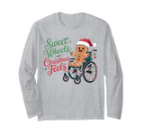 Handicap Joke Gingerbread Christmas For Holiday Season Long Sleeve T-Shirt