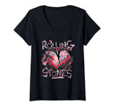 Womens Official The Rolling Stones Exclusive Hackney Diamonds V-Neck T-Shirt