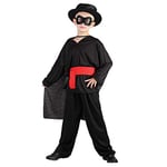 Boys Black Bandit Costume Set (Large Size) - Perfect for Fairytale & Stories, Film & TV, World Book Day, Cosplays, Festivals, Halloween, & More