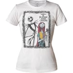 Junior Jack och Sally Nightmare Before Christmas skjorta M