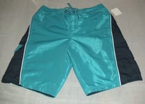 CALVIN KLEIN LONG SHORT DE BAIN HOMME TURQUOISE/ BLEU FONCE LONG BOARD TAILLE S