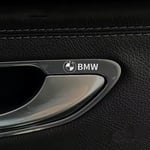 4 st bil metall bil logo dekorativa klistermärken dörrhandtag speglar rattkropp interiör fönster klistermärken BMW