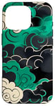 Coque pour iPhone 16 Pro Bleu sarcelle Aqua Above The Clouds Teal Aqua Graphic