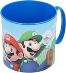 ALMACENESADAN 2713 - Tasse Super Mario - Produit en plastique - Passe au micro-ondes - Sans BPA - Capacité : 265 ml