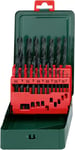 Metabo 627151000 HSS-R Twist Drills (19 pcs.), Green