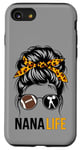 iPhone SE (2020) / 7 / 8 Nana Life Messy Bun Hair Funny Football Cheer Nana Granny Case