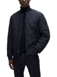 BOSS Quilted Bomber Jacket, Dark Blue