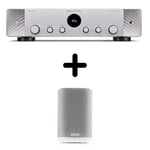 Amplificateur Hi-Fi Marantz Stéréo 70 Argent + une enceinte multiroom Denon Home 150 Blanc