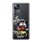 ERT Group Coque de téléphone Portable pour Xiaomi 12T Original et sous Licence Officielle Disney Motif Mickey & Minnie 001 Parfaitement adapté à la Forme du téléphone Portable, partiel imprimé