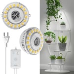 SANSI Lampe Horticole LED Dimmable 10W pour Plantes Intérieures, Lampe de Croissance Plantes à Spectre Complet avec Minuterie 4/8/12H, 4 Luminosités pour Culture et Germination des Petites Plantes