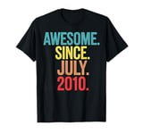 July 2010 13th Birthday Awesome Since July 2010 Thirteen T-Shirt