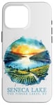 iPhone 16 Pro Max Seneca Lake Sunset Vineyard Finger Lakes NY Nostalgic Art Case