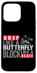 iPhone 15 Pro Max Ice Hockey Goalie Vintage Goalkeeper Drop Like A Butterfly Case