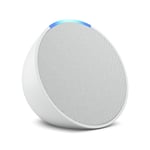 Amazon Echo Pop Compact Smart Speaker (Glacier White)