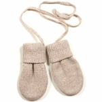 HUTTEliHUT merino baby mitts – camel - 6-12m