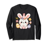 Cute Easter bunny wishes you a Happy Easter Long Sleeve T-Shirt