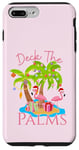 iPhone 7 Plus/8 Plus Deck The Palms Trees Christmas Lights Flamingos Coastal Case