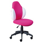 Chaise de Bureau "Jessi" 100cm Rose & Blanc